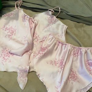 Petra Fashions Pink Floral Pajama Set